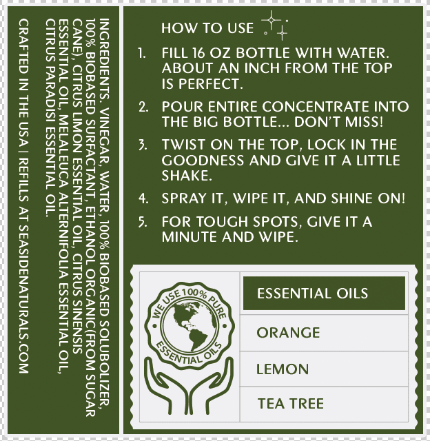 Cleanse Bathroom Cleaner Kit - Seaside Naturals Inc.