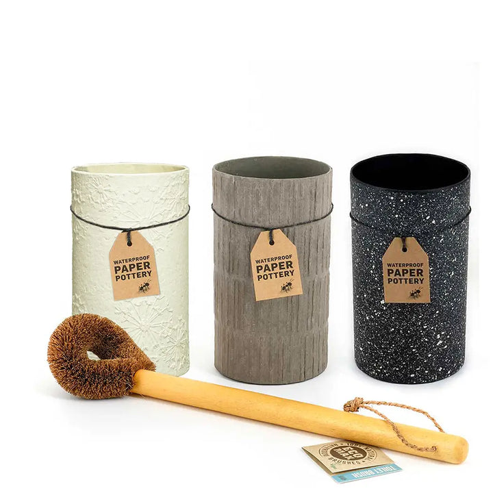 Natural Toilet Brush & Holders - 100% Plastic Free - Premium Accessories from Other - Just $27.95! Shop now at Seaside Naturals