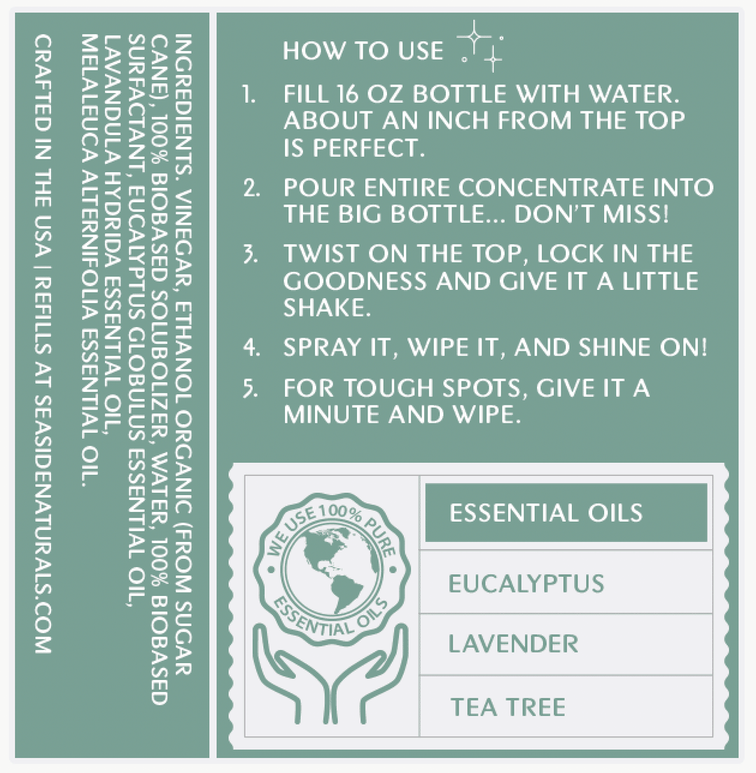 On Purpose Starter Kit Concentrate Refill - Seaside Naturals Inc.